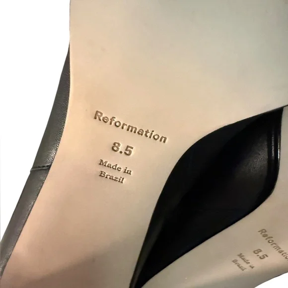 Reformation Gillian Black Boots – Sz 8.5 - Picture 10 of 10